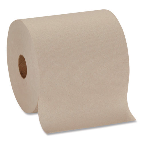 Pacific Blue Basic Recycled Paper Towel Roll, 1-ply, 7.87  X 1,000 Ft, Brown, 6/carton