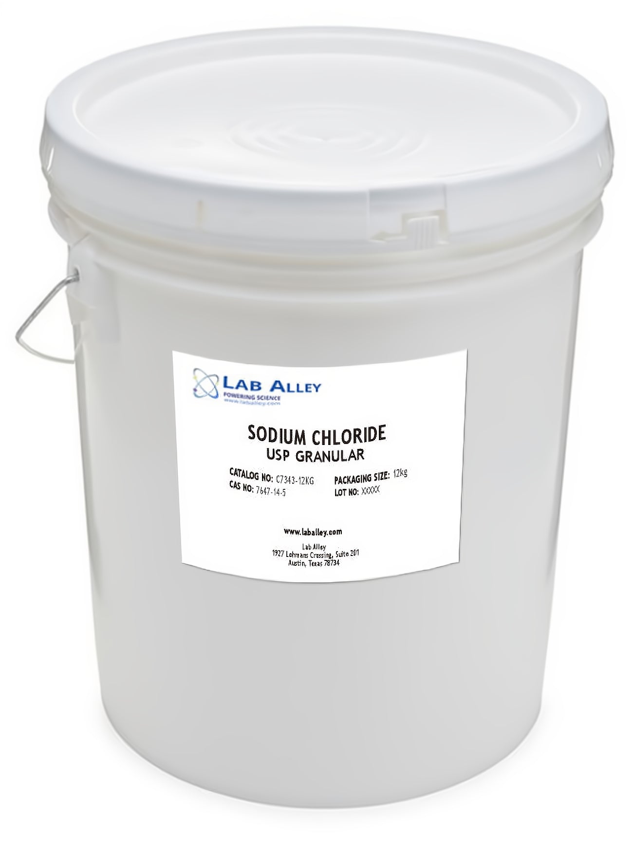 Sodium Chloride, Granular, USP Grade, Kosher, Halal