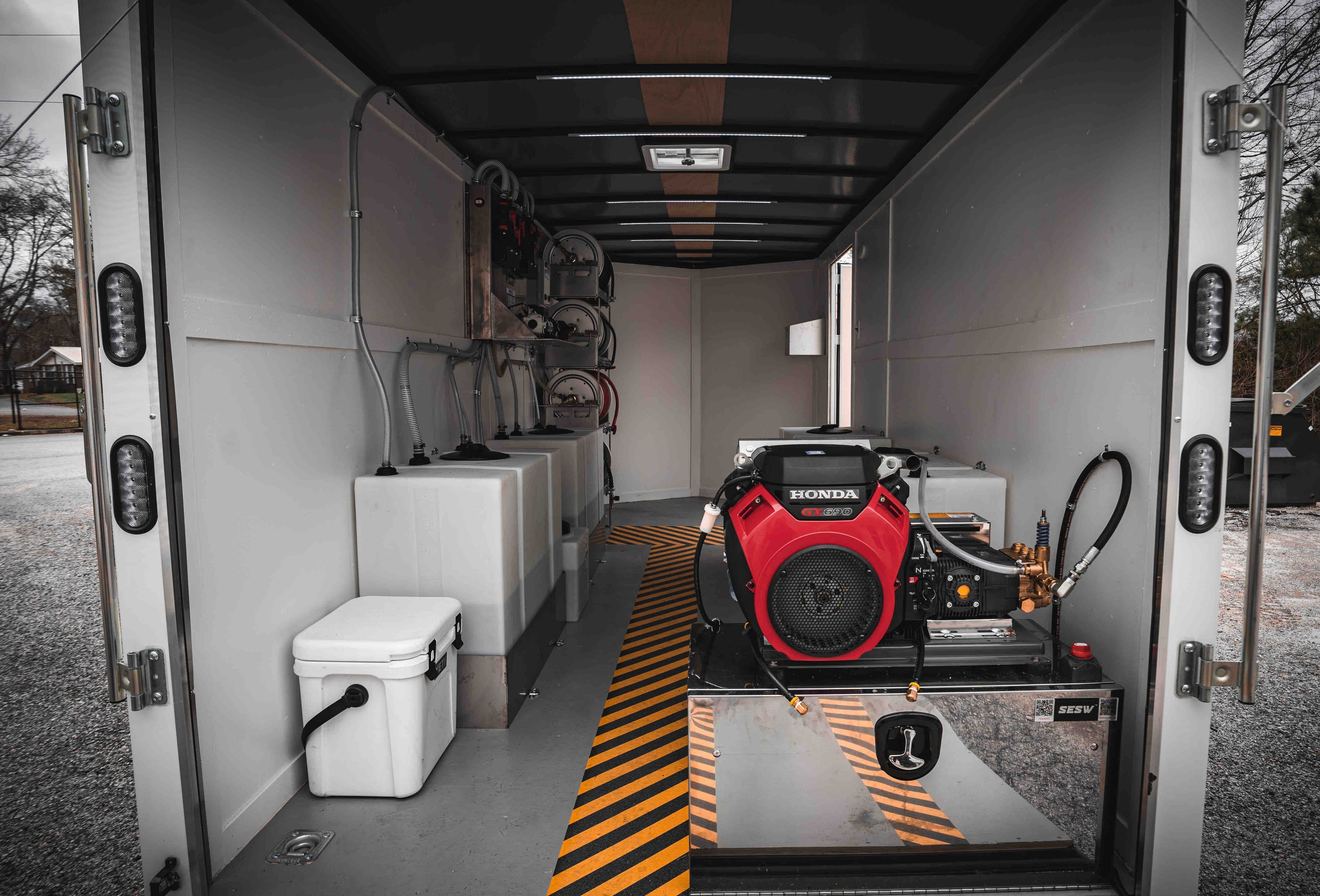 Enclosed Pressure Washing Trailer Build